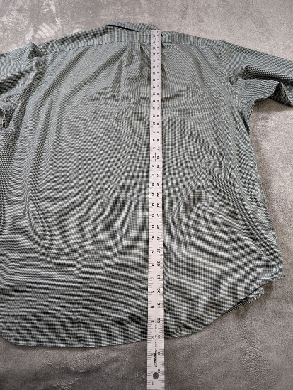 Ralph Lauren Golf Blake Fit Men's L Green Houndstooth Polo Button Down - Picture 8 of 8
